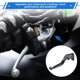 thumbnail image 3 of Palancas de freno y embrague cortas y largas para Yamaha YZF R1 2002-2003, palanca de manillar de motocicleta ajustable, aleación de aluminio, cabeza de titanio con mango negro, 3 of 6