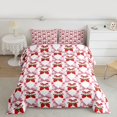 thumbnail image 2 of Feelyou Kawaii Pink Bowknot Bedding Comforter Set, Cartoon Strawberry Fruit Twin Comforter Sets, Cute Ribbon Bow Reversible Bedding Set, Microfiber Bedroom Decor, 2-Piece, 2 of 8