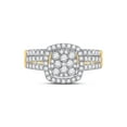 thumbnail image 3 of 10kt Yellow Gold Round Diamond Bridal Wedding Ring Band Set 1 Cttw, 3 of 4
