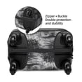 thumbnail image 3 of Haiem 60s Black White Western Cowboy Luggage Cover Printed Suitcase Covers for Luggage Elastic Washable Suitcase Protector Fits 18-32 Inch Luggage-X-Large, 3 of 8