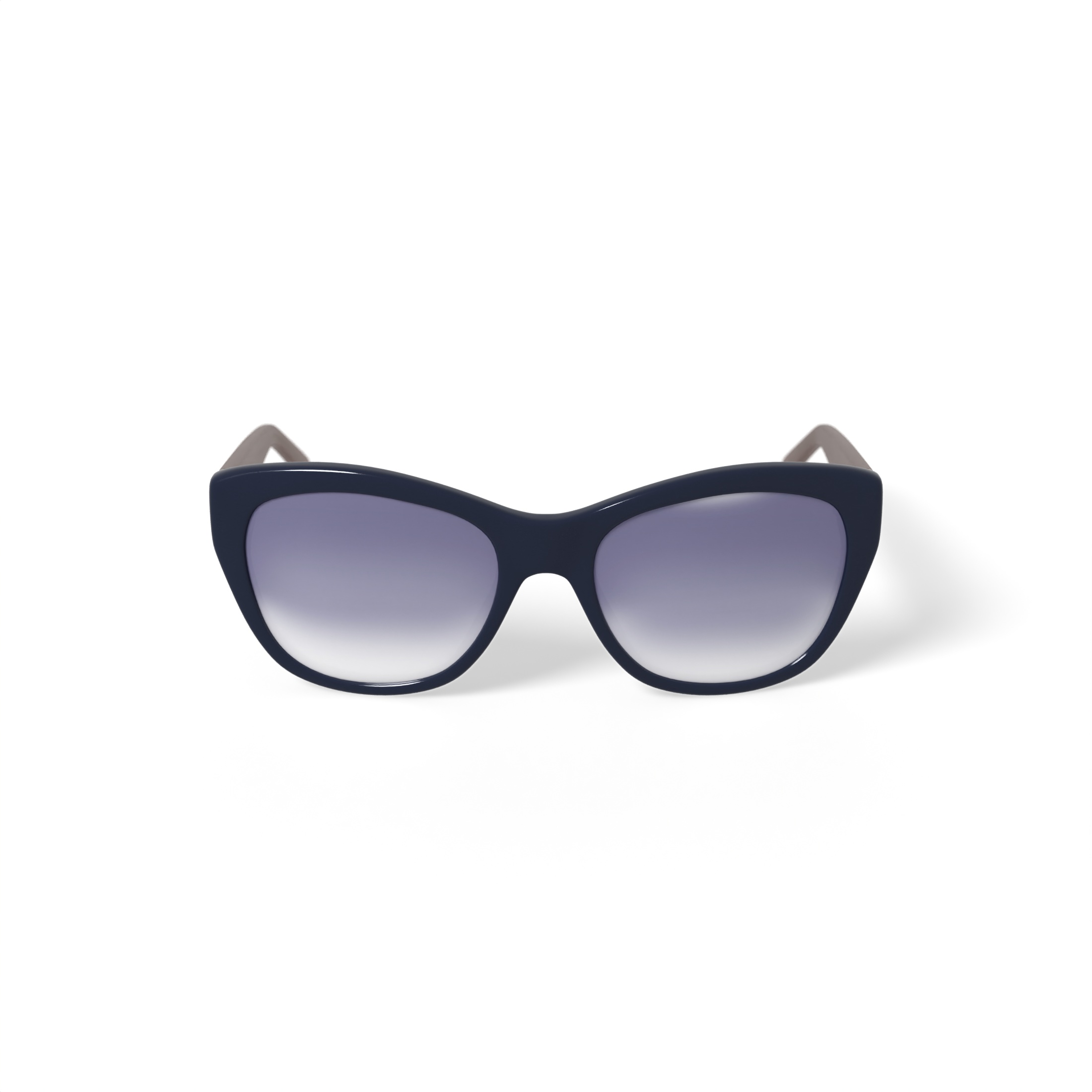 FLOWER Women's Rx'able Fashion Sunglasses, FLR1000, Charlie, Navy, 54-18-135, with Case