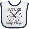 thumbnail image 3 of Inktastic Future Banjo Player Boys or Girls Baby Bib, 3 of 4