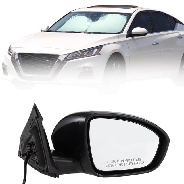 Reemplazo del espejo lateral derecho Unique Bargains para Nissan Altima 2019-2023 No.963016CA0A, espejo negro, ajuste manual, no calefaccionado.