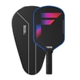 thumbnail image 1 of T700 Raw Carbon Fibre (Spin, Textured) Thermoformed Pickleball Paddle - Carbon Friction Surface & Elongated Handle Racket With Cover, 1 of 5