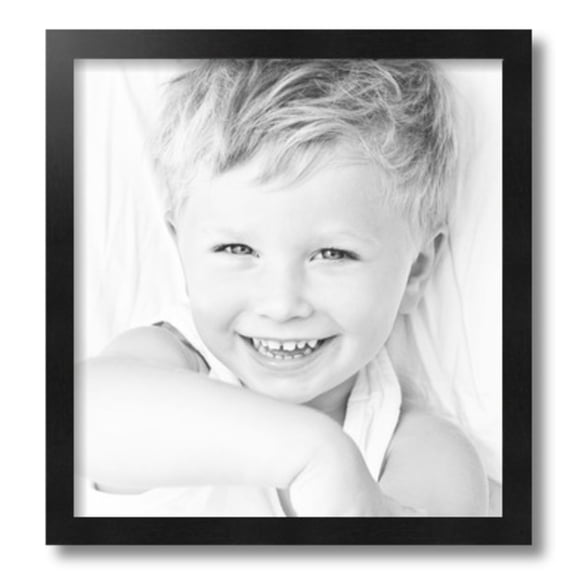 ArtToFrames 15" x 16" Black Picture Frame, 15x16 inch Black Wood Poster Frame (WOM-5139)