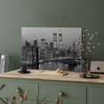 thumbnail image 3 of Wall Art Canvas Print Poster Black And White City Night Scene Canvas Painting Modern Oil Painting Contemporary Artwork for Home Decoration Office Kitchen Wall Decor (Set of 1 Framed, 08x12inch), 3 of 6