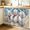 Beige Dark Aqua, variant on Blue White Flowers Cabinet Curtain 28"Wx51"L,Dustproof Storage Cabinet Curtain with Self Adhesive Tape,Spring Summer Floral Botanical Tall Pantry Cover Drape for Kitchen,Laundry Room,Utility Closet