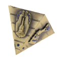 thumbnail image 4 of Vintage Metal Egyptian Pyramids Building Model Desk Ornament Bronze L, 4 of 6