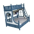 thumbnail image 1 of Litera a escala 1:12 con escalera, mini camas dobles, mueble moderno, juguete, cama en miniatura para dormitorio, micro paisaje, escena de vida., 1 of 9
