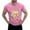 Pink, variant on Yiaimeir ‌Summer Men's T-shirt Casual Short Sleeve Shirt with Breathable Fit‌