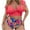 05 Pink, variant on Feimerou Women Two Piece Plus Size Tankini Swimsuits High Waisted Tummy Control Bathing Suits Sexy Bikini Swimsuits with Bottom