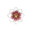 thumbnail image 2 of Metal Flower Wall Art, 12 in Diameter, Pink Gold Finish, Outdoor Metal Wall Art, Patio Wall Decor, Yard Decorations, 2026 Decorations, 1 Pc, 2 of 6
