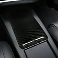 thumbnail image 3 of stanreset Remplacement pour Tesla Model S Console Centrale Boîte de Rangement Panneau Couverture Autocollant en Fibre de Carbone Décor, 3 of 6