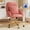 Coral Red, variant on FervorFurn Velvet Rolling Vanity Chair, Adjustable Backrest Desk Chair with Lumbar Pillow for Bedroom Home Office, White
