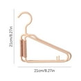 thumbnail image 3 of Folding Hangers under $5! Bzdzmqm Foldable Hanger,Plastic Clothes Storage Hanger,Space Saving Wardrobe Organizer,Portable Travel Hanger, 3 of 4