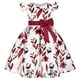 thumbnail image 4 of Vestido de niña con mangas abullonadas y estampado de lazo, disfraz de princesa para fiesta de cumpleaños, 4 of 5