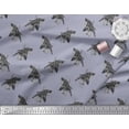 thumbnail image 3 of Soimoi Grey Heavy Canvas Fabric Floral Print Sewing Fabric Yard 58 Inch Wide, 3 of 3
