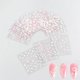 thumbnail image 4 of Puyokinm 30 hojas de stickers para uñas con flores blancas y rosas, 4 of 7