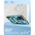thumbnail image 4 of i-Blason Cosmo Snap Case Designed for iPhone 12/iPhone 12 Pro 6.1 Inch (2020 Release), Slim with Built-in 360° Rotatable Ring Holder Kickstand Supports Car Mount (Ocean), 4 of 9
