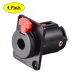 thumbnail image 1 of Conector de Jack de Audio TRS Estéreo Femenino de 6.35mm 1/4 Pulgada - Socket Estéreo de 6.35mm Negro, 4pcs, 1 of 5
