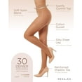 thumbnail image 3 of Melas Women's Silky Sheer Control 30 Pantyhose - Womens - Female, L, Honey, 3 of 12