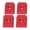Red, variant on BIMZUC 4Pcs Sliding Slot Nut T Type 30 Series M8 Aluminum Alloy Woodworking Linear Motion Parts Blue