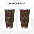 thumbnail image 3 of KLL Burgundy Peony Flowers Print 40oz Stainless Steel Insulated Car Cup with Spillproof Lid - Keep Your Drink Hot or Cold on the Go-Without Straw, 3 of 8