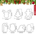 thumbnail image 6 of JEEXI 14 Pack Christmas Cookie Cutters Set, Holiday Winter Xmas Cookies Cutters, Party Baking Supplies, Stainless Steel Gingerbread Man Tree Snowflake Candy Cane Santa Snowman and More, 6 of 10