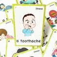 thumbnail image 6 of illness Flash Cards | Learning Toys Flashcards for Children Pre-K, Toddlers and Kids.(14Pcs/Set), 6 of 8
