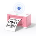 thumbnail image 1 of MUNBYN RealWriter 941 Bluetooth 300DPI Thermal Label Printer - Pink, 1 of 9