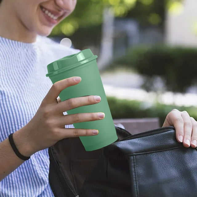 16oz Thermoplastic Cup Pp Color Changing Cup Cartoon Milk Tea Coffee Color Changing Cup Vacuum Coffee Mug Set