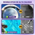 thumbnail image 4 of 41PCS Kit de Resina Epoxica Transparente, Kit Completo 1KG con Guantes, Cup y Herramientas, Transparente Sin Amarillear, Sin Burbujas, Ideal para Joyer&iacute;a, Fundici&oacute;n y Moldes, Mez, 4 of 8