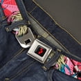 thumbnail image 2 of DC Comics Belt, Seatbelt Buckle Belt, Harley Quinn Puddin Poses Anime Graphics Pink Red,, 34 to 52 Inches, 2 of 9