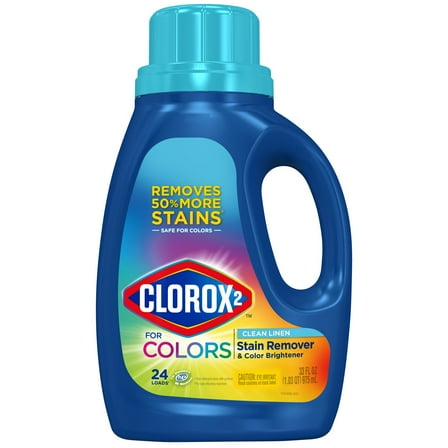 Clorox 2 for Colors - Stain Remover and Color Brightener - Clean Linen, 33 Ounces