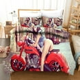 thumbnail image 1 of 3D Digital Printing Motorcycle Bedding Set For Boys And Girls JC14 264*228, 1 of 2