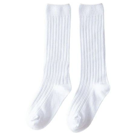 

Toddlers Baby Knee High Socks Infant Breathable Knit Rib Uniform Tube Stockings For Girls Boys