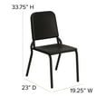 thumbnail image 5 of Flash Furniture HERCULES Series Black High Density Stackable Melody Band/Music Chair, 5 of 12