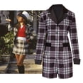 thumbnail image 5 of Cosplay disfraz de Halloween para mujer, traje escolar, chaqueta, falda, 5 of 5