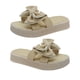 thumbnail image 1 of Zapatillas con lazo estilo coreano para mujer punta redonda plana de fondo grueso para verano femenino exterior, 1 of 8
