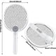 thumbnail image 3 of Raqueta eléctrica para insectos, raqueta eléctrica para mosquitos de 3000 V, matamoscas eléctrico, recargable por USB, con protección de malla de 3 capas, soporte de pared para uso en interiores o exteriores Sincero Electrónica, 3 of 5