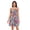 Colorful Doodle Hearts, variant on Summer Dresses for Women Strapless Casual Beach Cover Ups Beautiful Forget-me-not Flowers Tube Top Sundress