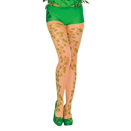 Halloween DC Comics Poison Ivy Adult Tights (Best Poison Ivy Cosplay)