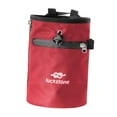 thumbnail image 3 of Bolsa de magnesio para escalada en roca con bolsillo con cremallera y cierre de cordón. Cinturón para la cintura. Rojo, 3 of 8