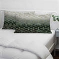 thumbnail image 3 of Sage Green Geometric Pillow Covers, Linen Long Throw Pillow Case, Modern Abstract Gradient Marble Holiday Pillow Protector Decorative Cushion Cover for Living Room/Bedroom 20" x 26", 3 of 8