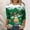 Dark Green, variant on Christmas Shirts for Women 3/4 Length Sleeve Funny Xmas Tree Reindeer Graphic Tshirts (Black XXXL)