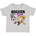 thumbnail image 3 of Inktastic Soccer Girl Girls Toddler T-Shirt, 3 of 5
