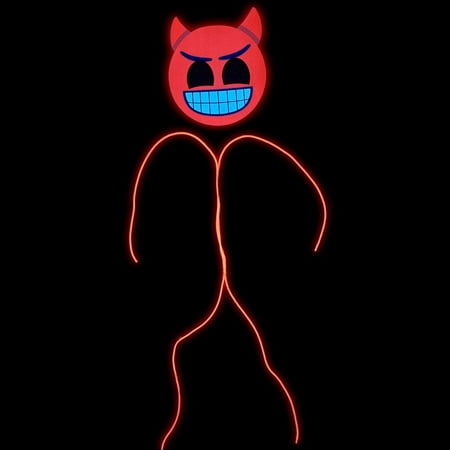 Light Up Devil Emoji® Stick Figure Costume