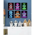 thumbnail image 5 of Drsoum Gamer Room Art for Boys Wall Art Neon Gaming Room Decor Game Poster Wall Decor Teenage Boy Room 8x10in6pcs Black Framed, 5 of 6