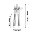 thumbnail image 3 of Commercial Can Opener Heavy Duty, Stainless Steel, Handheld Can Opener, Lid Opener Jar Opener, industrial Can Opener, Jar and Bottle Opener, Kitchen Utensil, Silver Finish, 8 in, 3 of 9