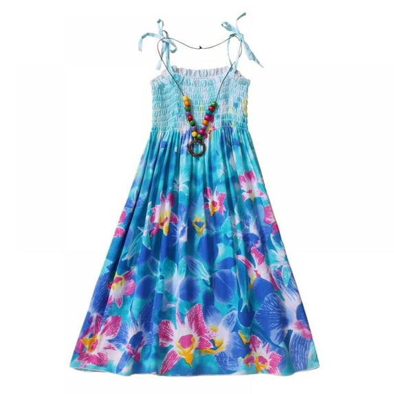 Oaktree Baby Girls Dress Flower Princess Dress Bohemian Sleeveless Kids Toddler Summer Playwear Beachwear Sundress